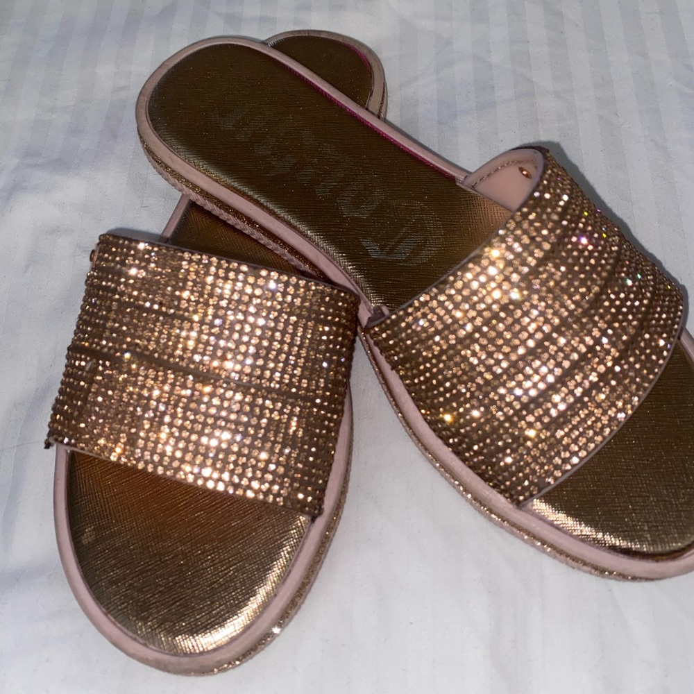 Juicy Catur flats pink gold size 5